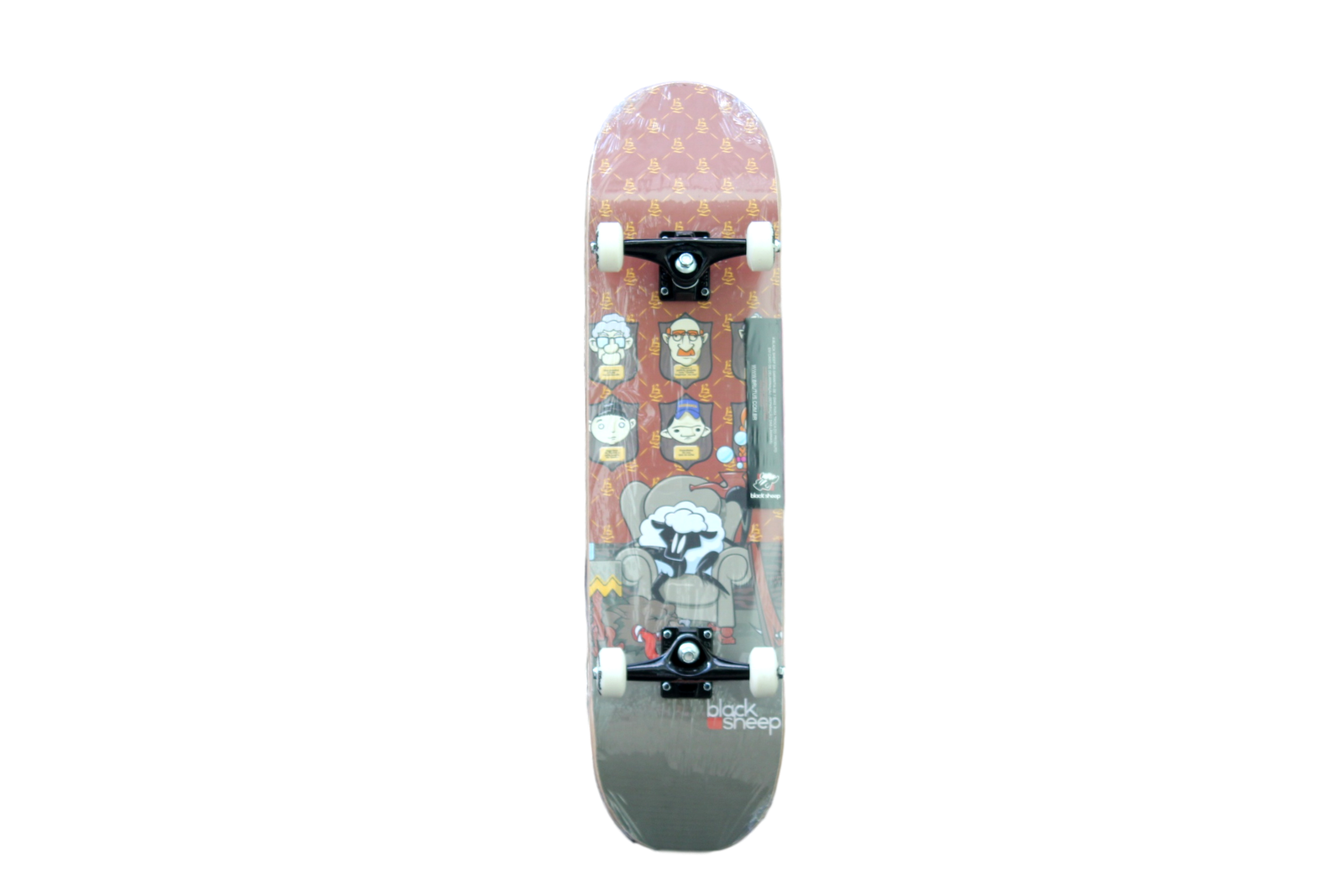 Skate Pro Family, 100 Marfim, 7 laminas, tamanho 8″, Black Sheep Tracker Distribuidora de Skate